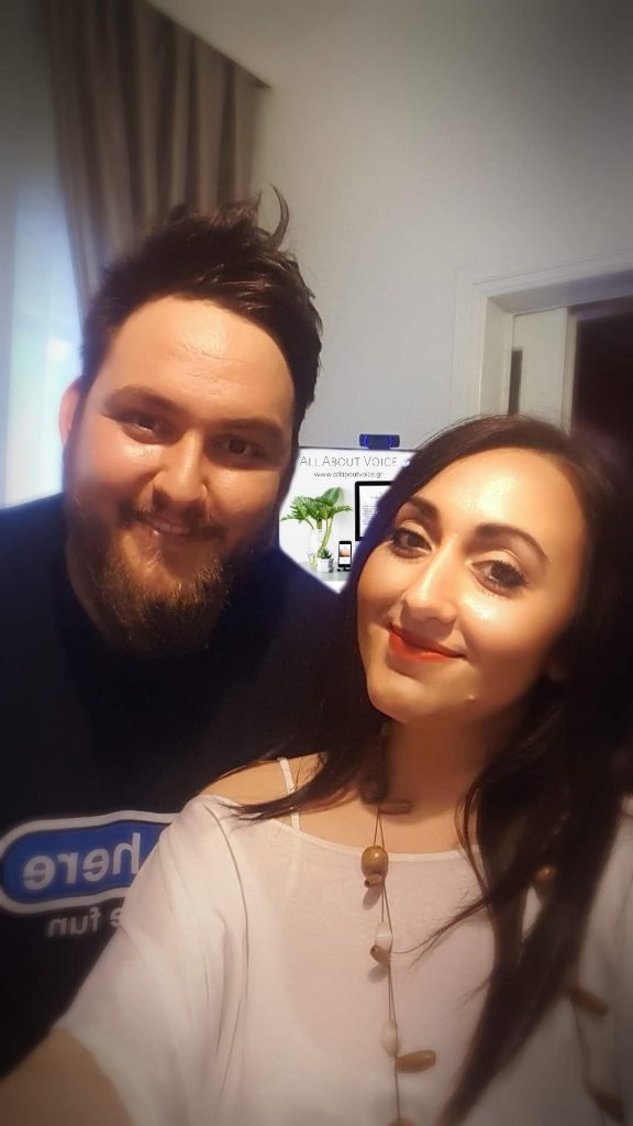 Με το Νίκο Νταλάκα πριν τον τελικό του Voice 2021